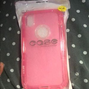 Pink iPhone car shockproof case